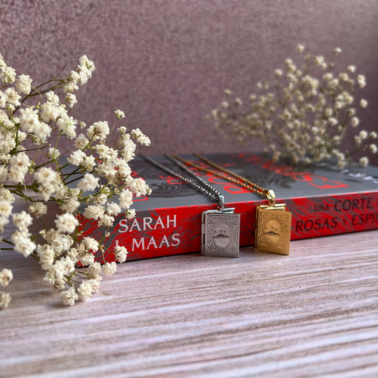 Collar Relicario Libro Acotar