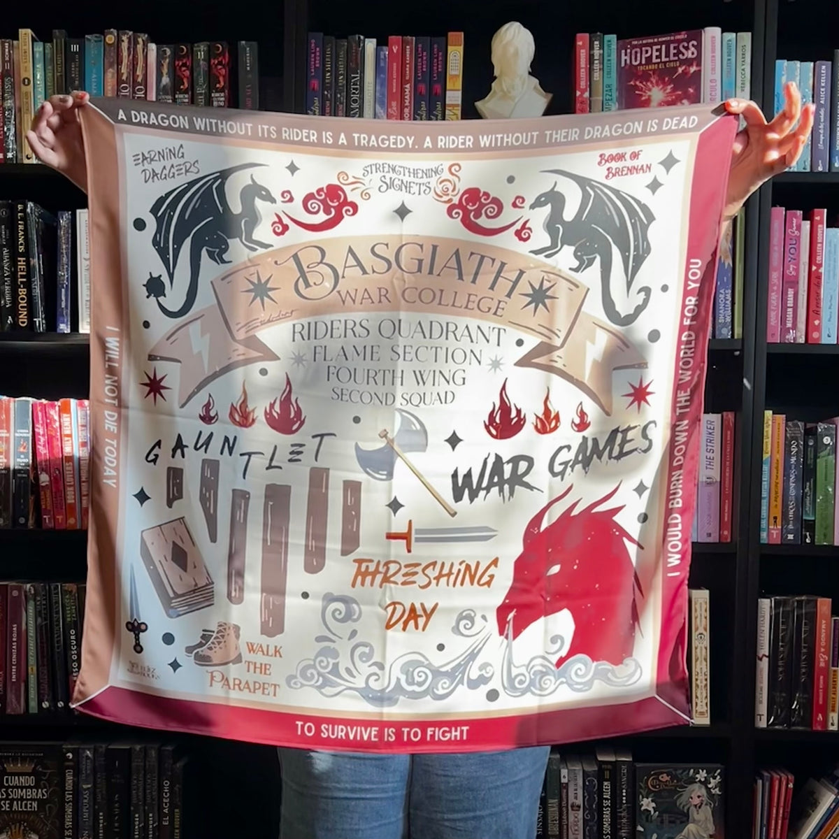 Pañuelo Alas de Sangre - Solsticio Literario