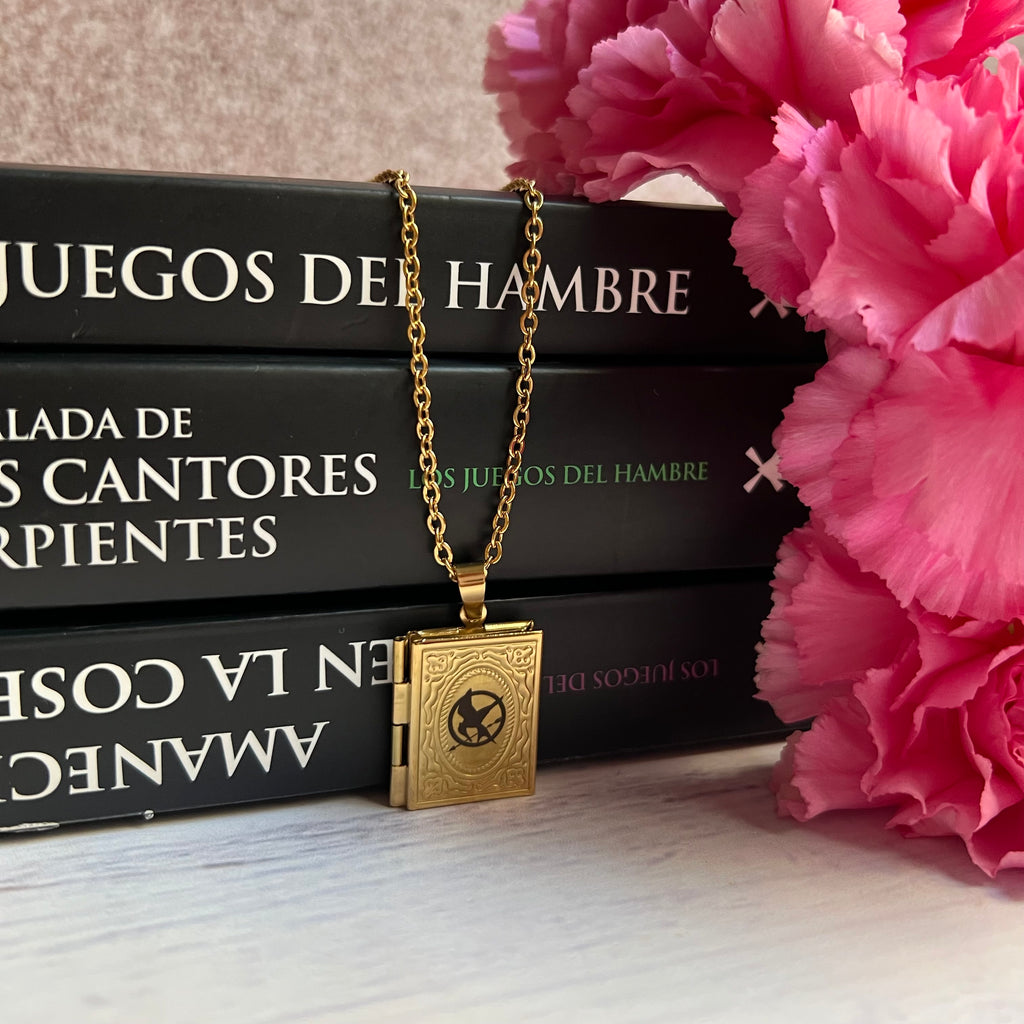 Collar relicario Sinsajo & Los juegos del hambre