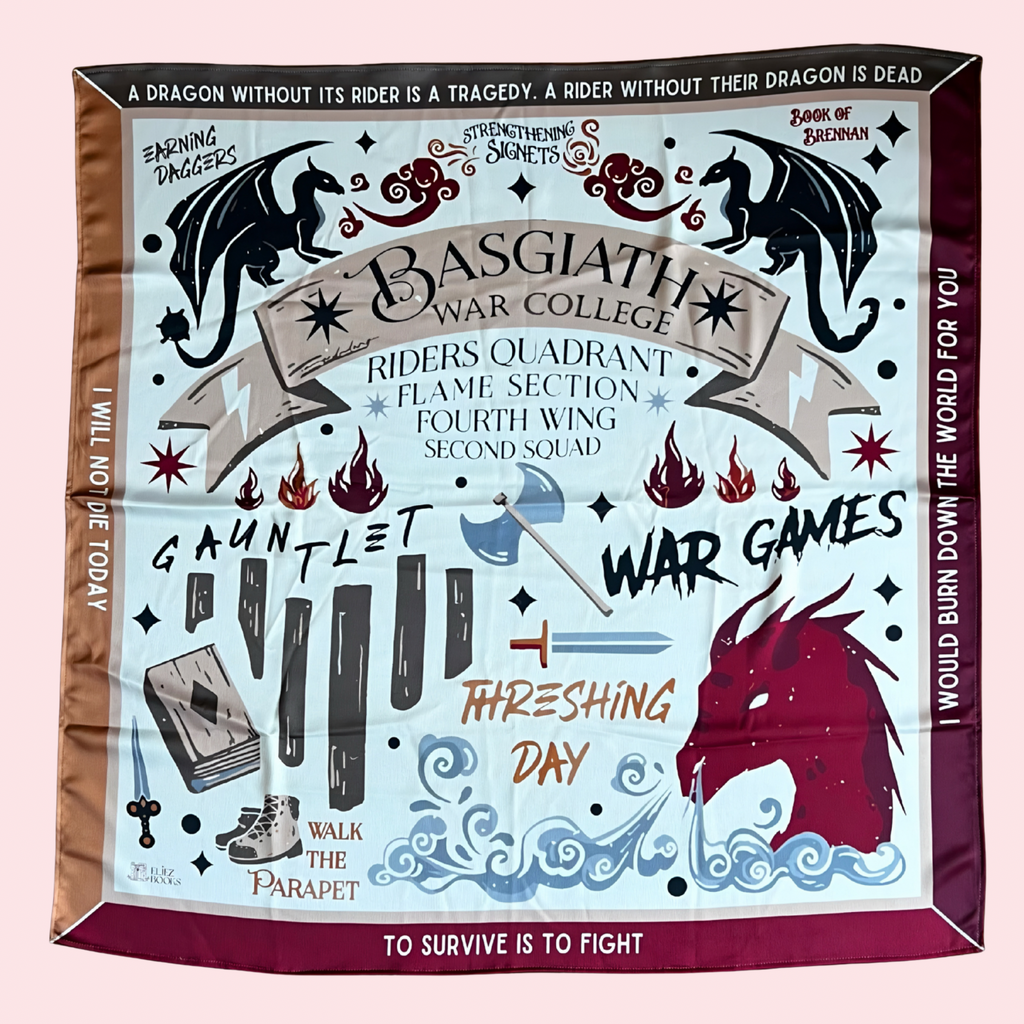 Pañuelo Alas de Sangre - Solsticio Literario