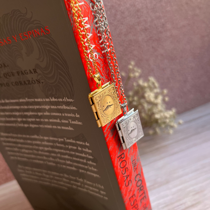 Collar Relicario Libro Acotar